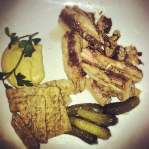 Sardines with Triscuits and Mustard @Prune