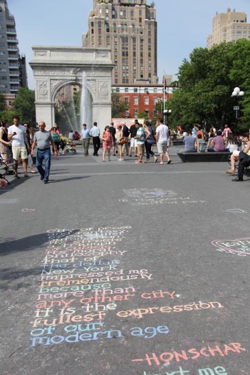 Poemas de Gis en Washington Square Park