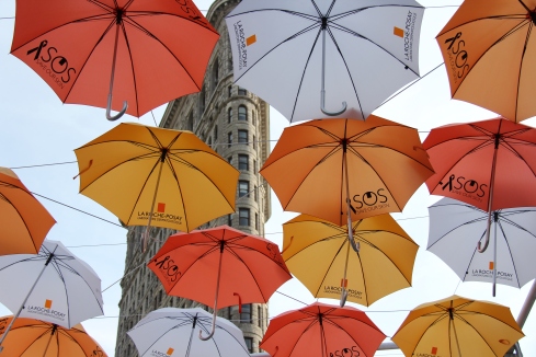 Paraguas en el Flat Iron (Madison Square Park)